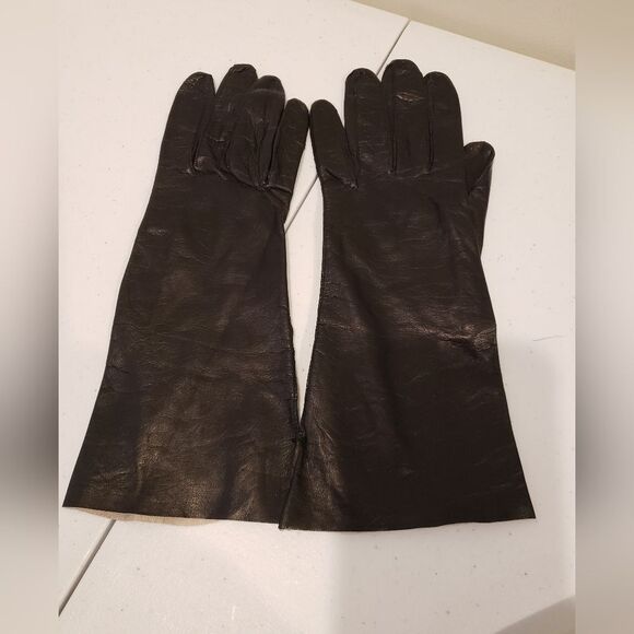 Max Mayer Leather Gloves Made In Italy - Picture 1 of 4